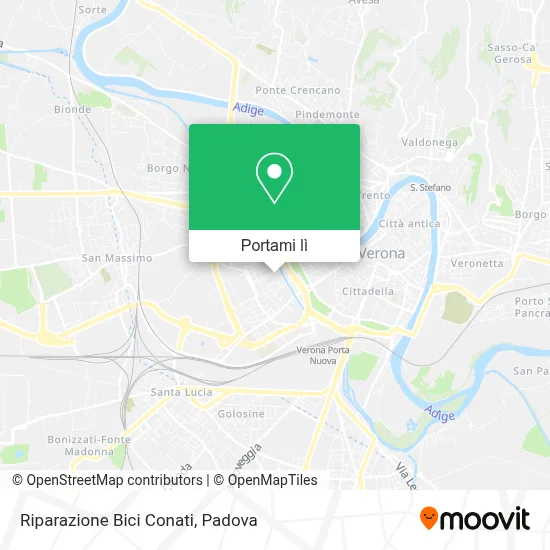 Mappa Riparazione Bici Conati