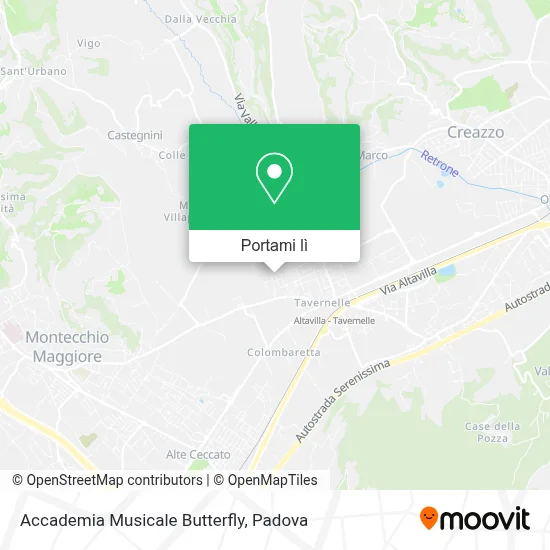 Mappa Accademia Musicale Butterfly