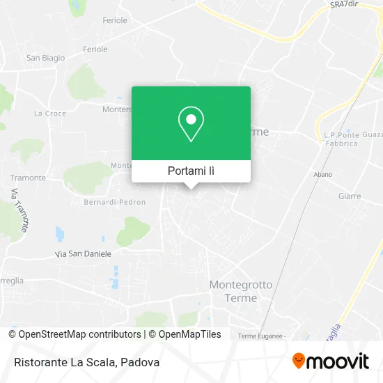 Mappa Ristorante La Scala
