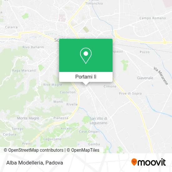 Mappa Alba Modelleria