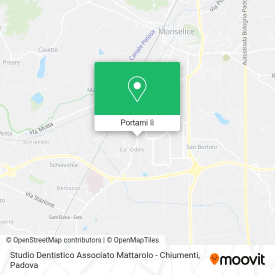 Mappa Studio Dentistico Associato Mattarolo - Chiumenti