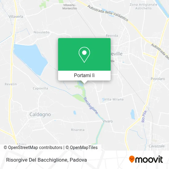 Mappa Risorgive Del Bacchiglione