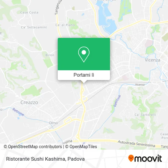 Mappa Ristorante Sushi Kashima