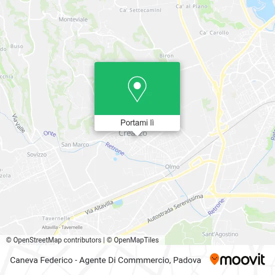 Mappa Caneva Federico - Agente Di Commmercio