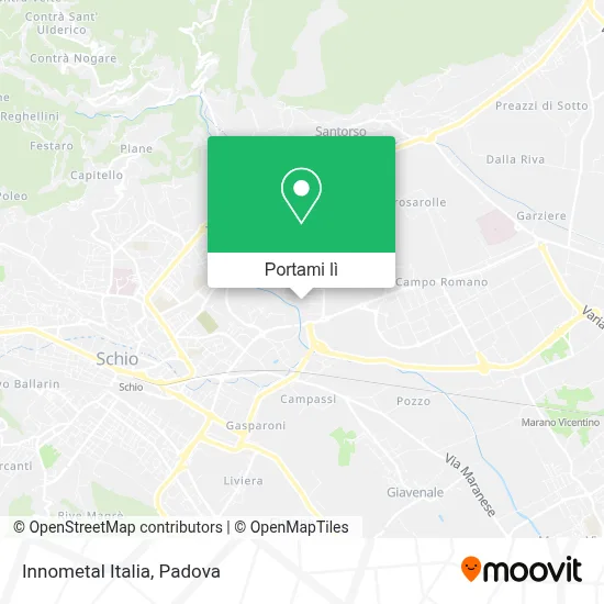 Mappa Innometal Italia