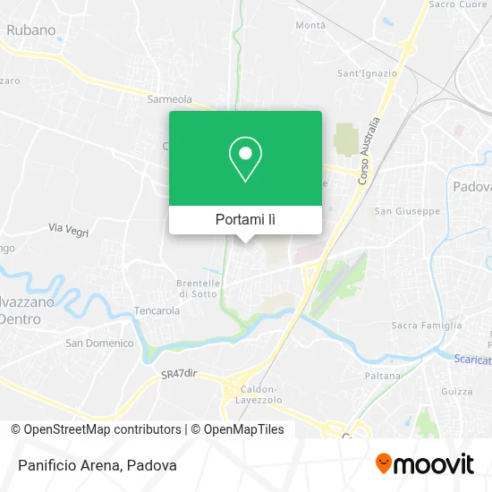 Mappa Panificio Arena