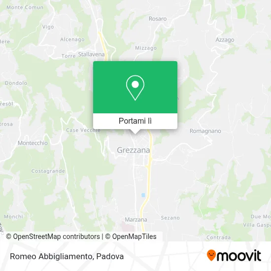 Mappa Romeo Abbigliamento