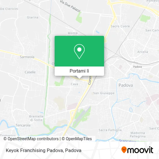 Mappa Keyok Franchising Padova
