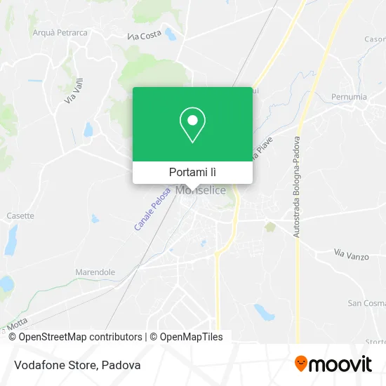 Mappa Vodafone Store