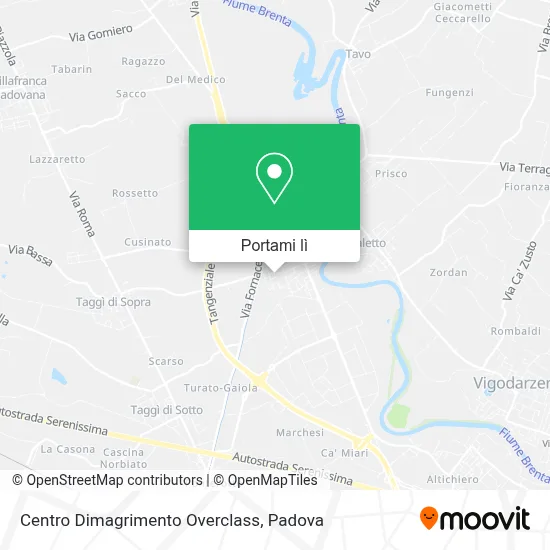 Mappa Centro Dimagrimento Overclass