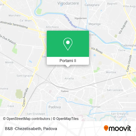 Mappa B&B -Chezelisabeth