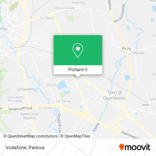 Mappa Vodafone
