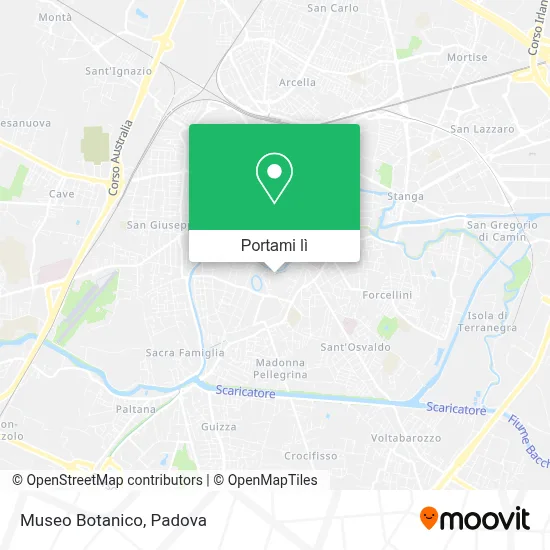 Mappa Museo Botanico