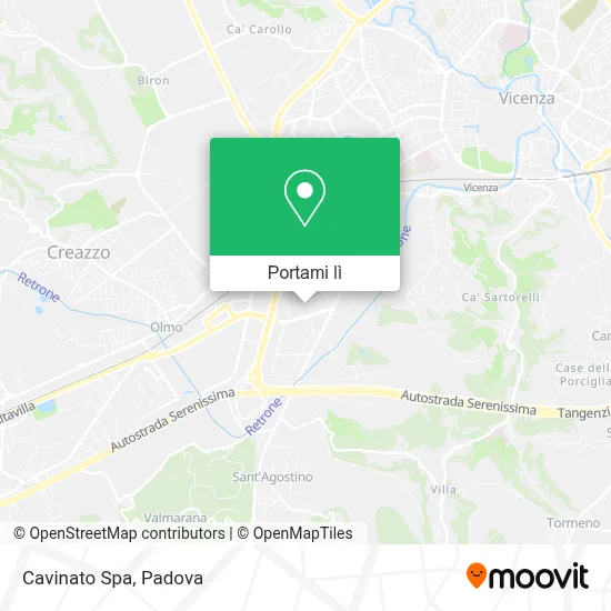Mappa Cavinato Spa