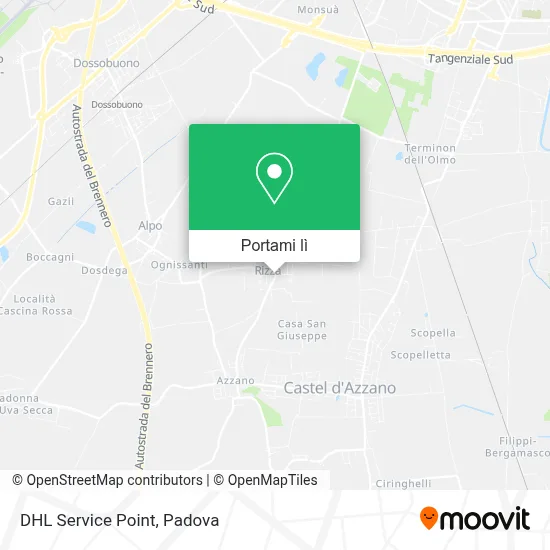 Mappa DHL Service Point