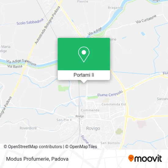 Mappa Modus Profumerie