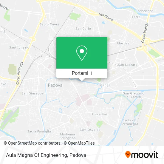 Mappa Aula Magna Of Engineering