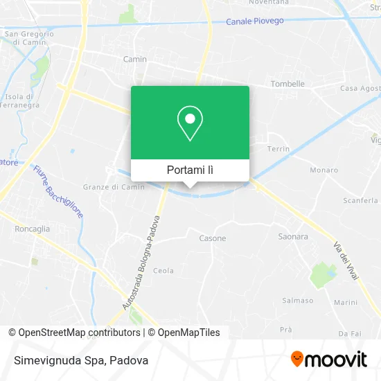 Mappa Simevignuda Spa