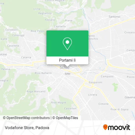 Mappa Vodafone Store