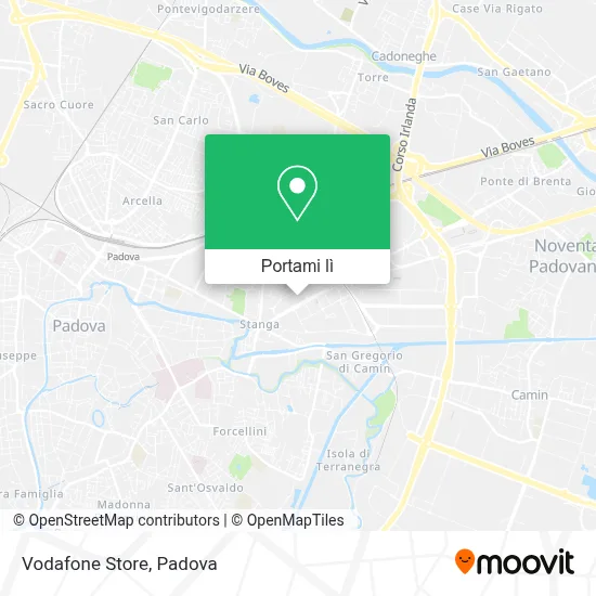 Mappa Vodafone Store