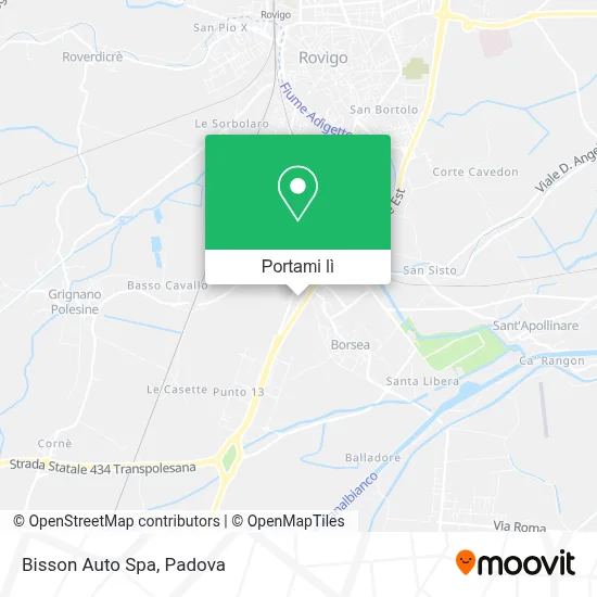 Mappa Bisson Auto Spa