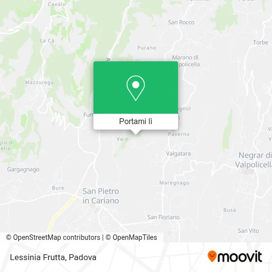 Mappa Lessinia Frutta