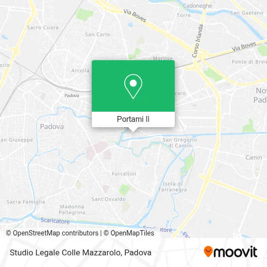 Mappa Studio Legale Colle Mazzarolo