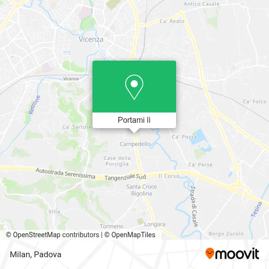 Mappa Milan