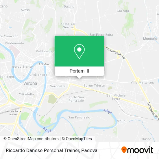 Mappa Riccardo Danese Personal Trainer