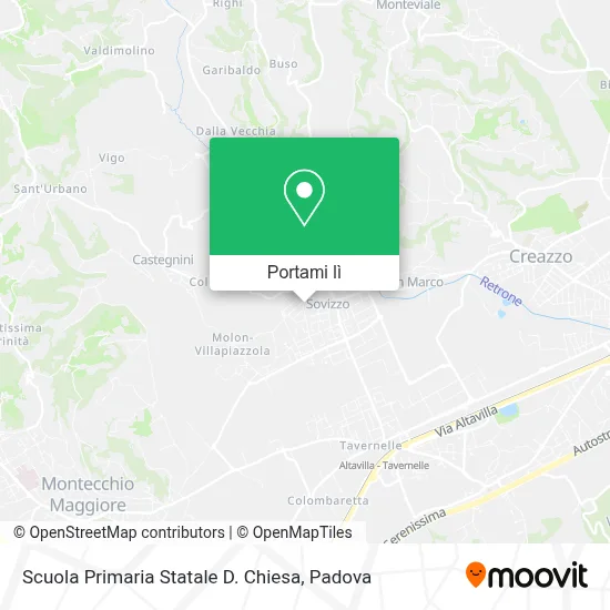 Mappa Scuola Primaria Statale D. Chiesa