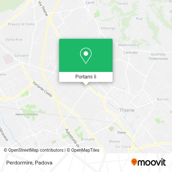 Mappa Perdormire
