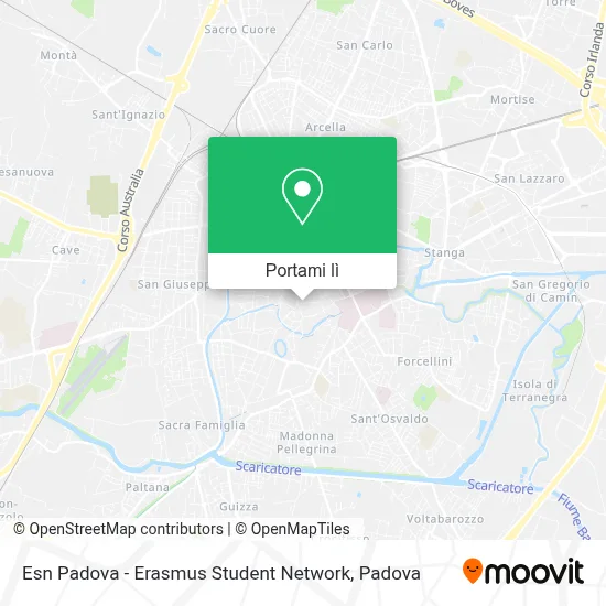 Mappa Esn Padova - Erasmus Student Network