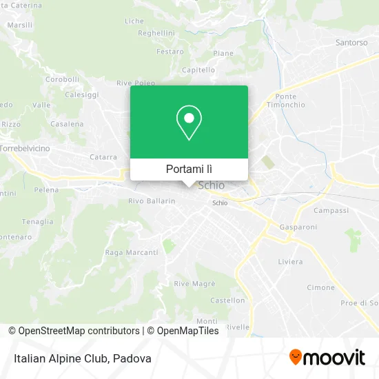 Mappa Italian Alpine Club