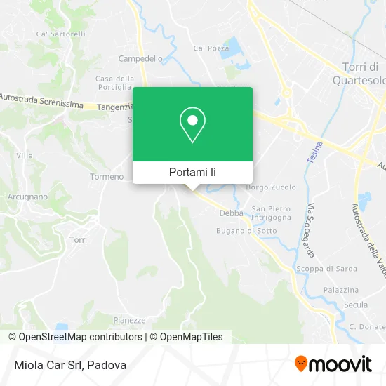 Mappa Miola Car Srl
