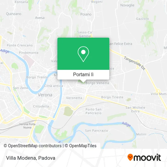 Mappa Villa Modena