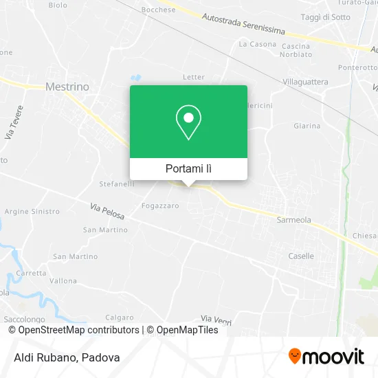 Mappa Aldi Rubano