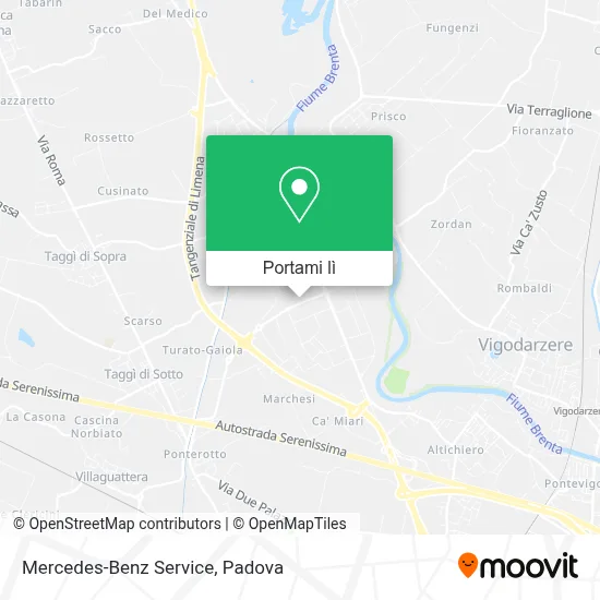 Mappa Mercedes-Benz Service
