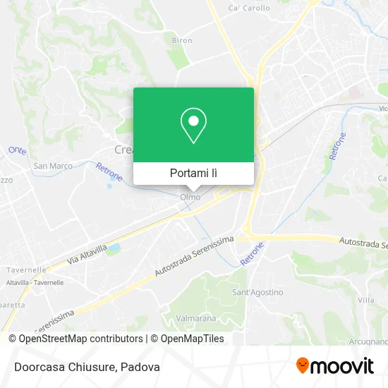 Mappa Doorcasa Chiusure