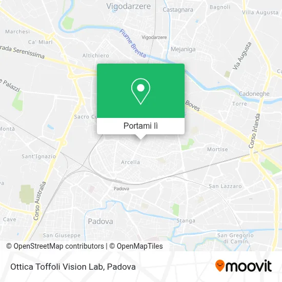 Mappa Ottica Toffoli Vision Lab