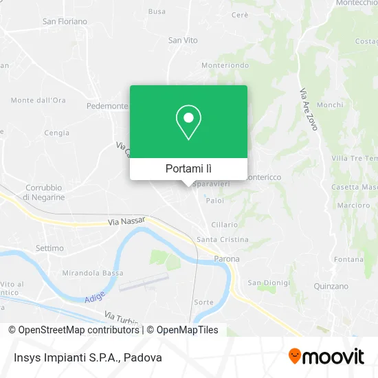 Mappa Insys Impianti S.P.A.