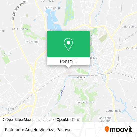 Mappa Ristorante Angelo Vicenza