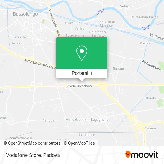 Mappa Vodafone Store