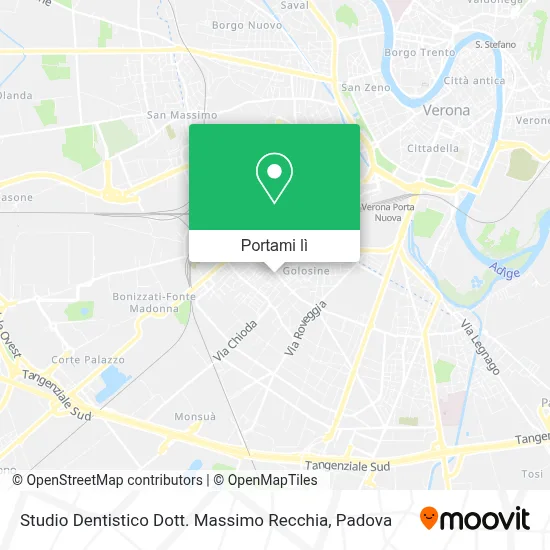 Mappa Studio Dentistico Dott. Massimo Recchia