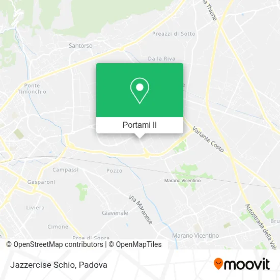 Mappa Jazzercise Schio