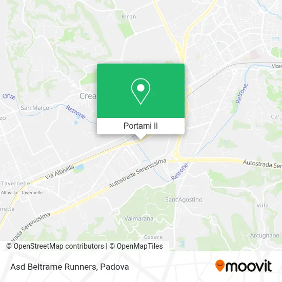 Mappa Asd Beltrame Runners