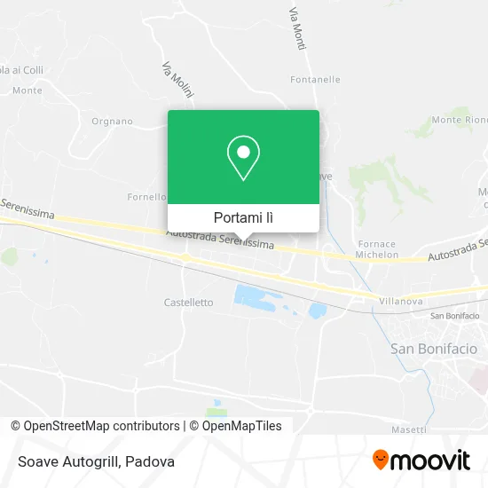 Mappa Soave Autogrill