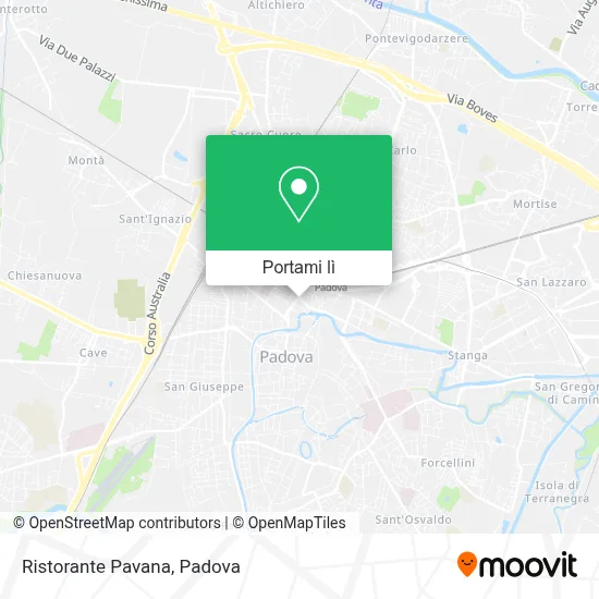 Mappa Ristorante Pavana