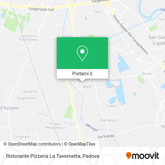 Mappa Ristorante Pizzeria La Tavernetta