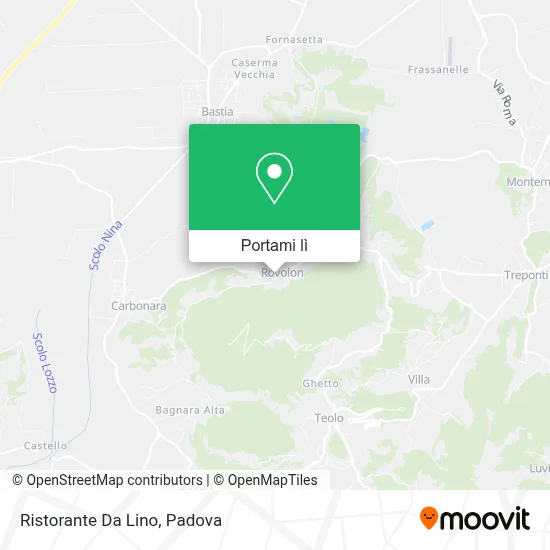 Mappa Ristorante Da Lino