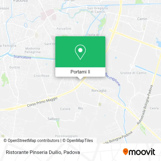Mappa Ristorante Pinseria Duilio